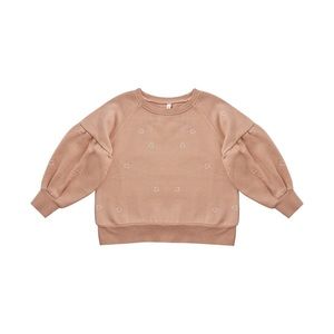 Rylee + Cru Puff Sleeve Star Sweatshirt